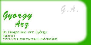 gyorgy arz business card